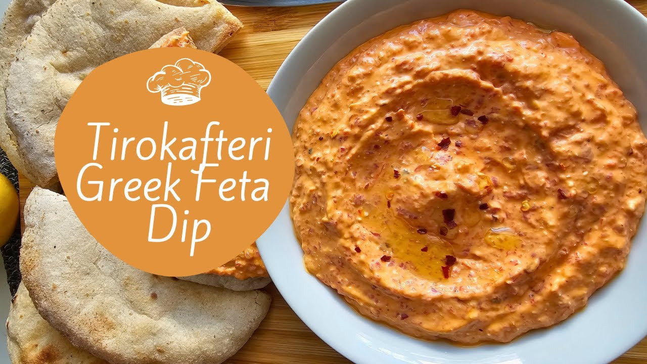 Spicy Greek Feta Dip in 5 minutes and 4 ingredients!
