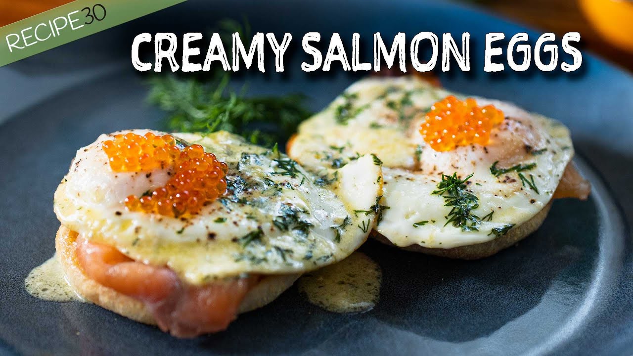 Sunrise Creamy Eggs and Smoked Salmon!